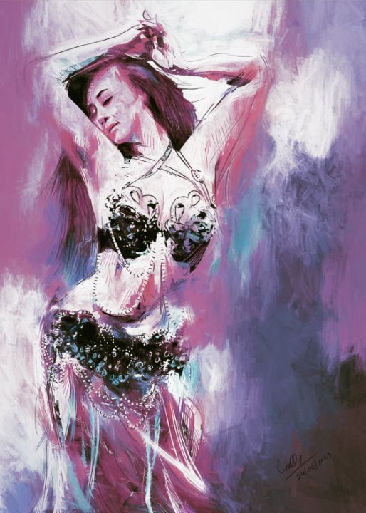 Arabian Belly Dance 76uy8 Gull G Paintings Prints Abstract