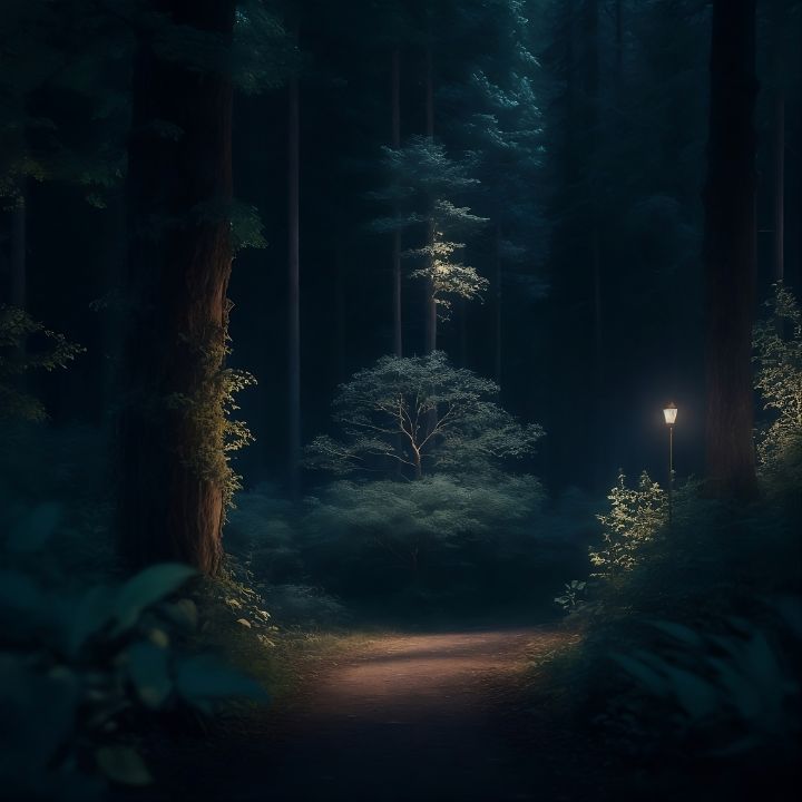 Nocturnal Forest Monad Nomad Digital Art Ai Landscapes Nature