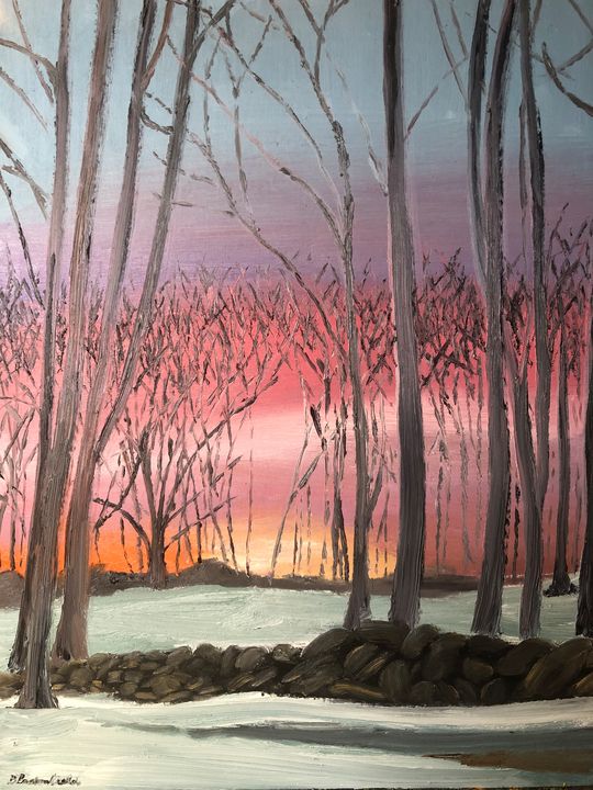 New England Sunrise Blandine Broomfield Paintings Prints