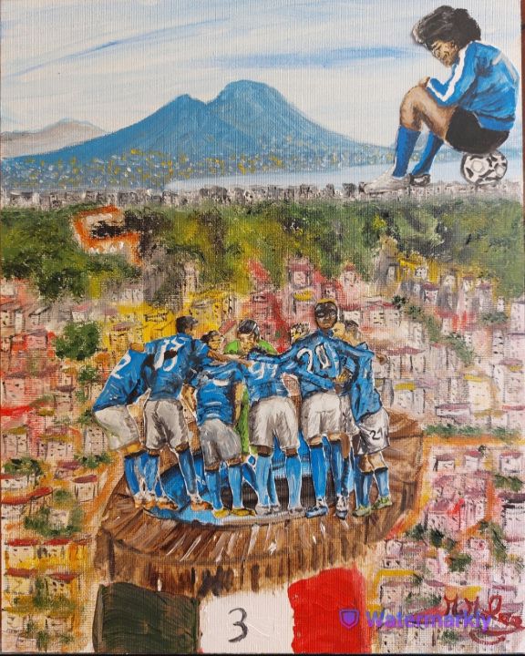 Dallo Stadio Maradona Tutto Emozioni Su Tela Paintings Prints