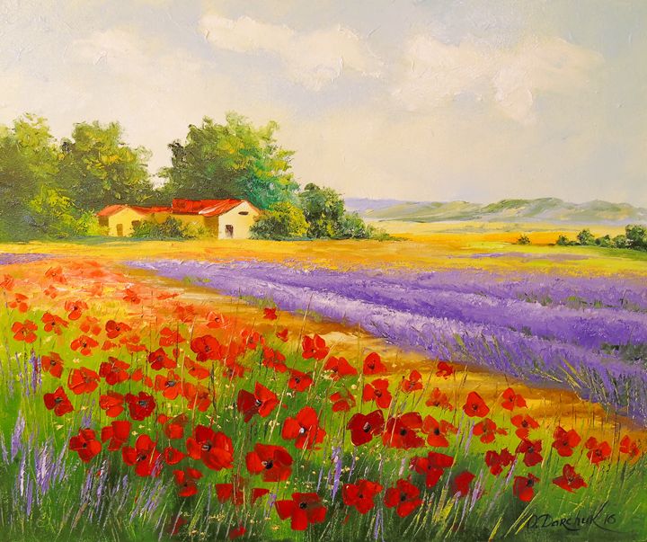 Flowers Of Provence Olha Darchuk Paintings Prints Landscapes