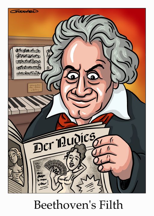 Beethoven S Filth Clive Goddard Drawings Illustration Humor