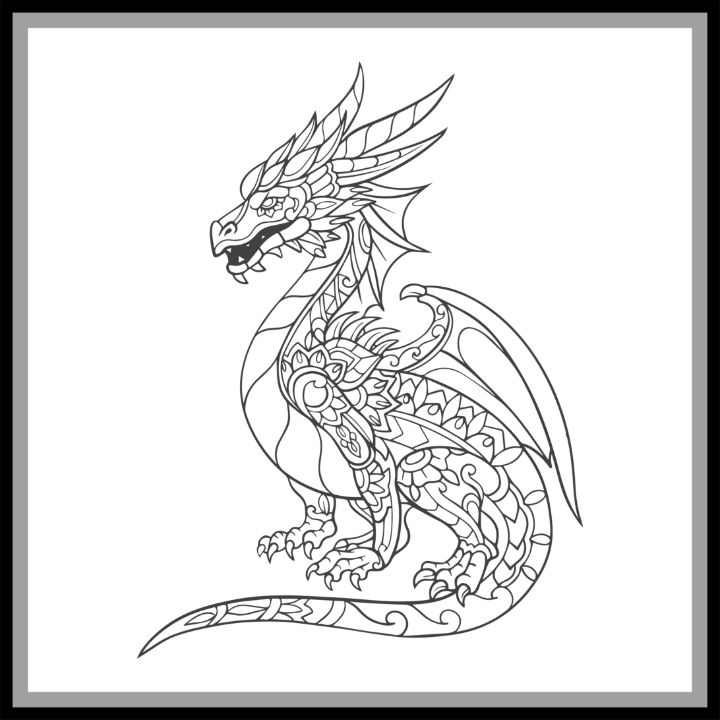 Dragon Mandala Arts Reyyarts Drawings Illustration Fantasy