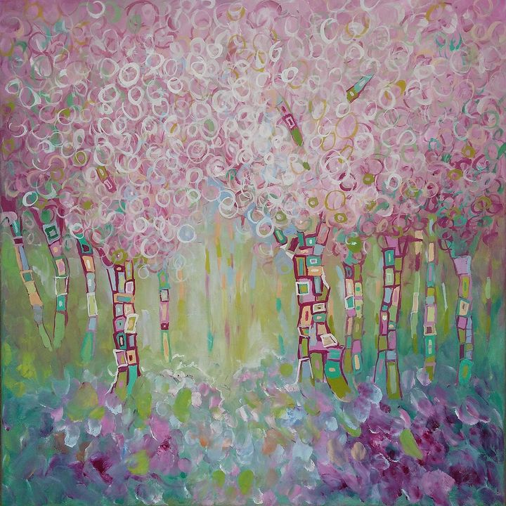 HAPPY SPRING Emilia Milcheva Paintings Prints Landscapes