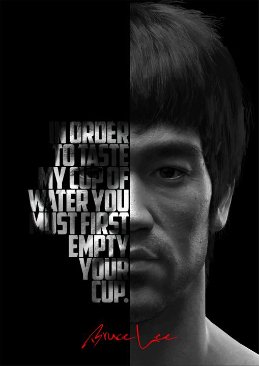 Bruce Lee Quote Poster Enea Kelo Paintings Prints Entertainment