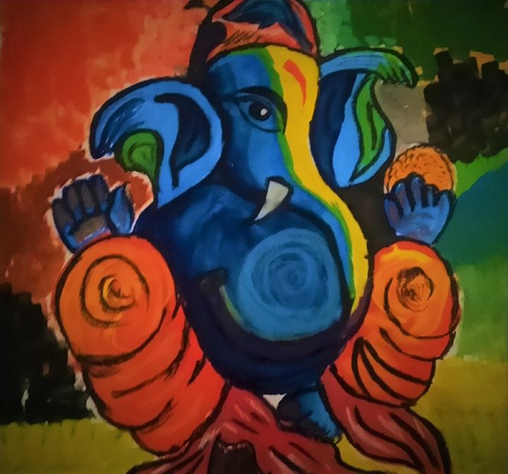 Ganesha Sneha Rai Paintings Prints Religion Philosophy