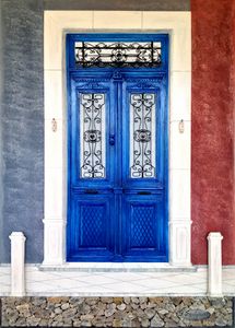 Traditional entrance door at Lesvos