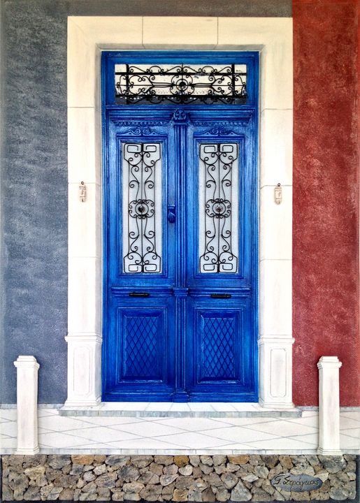 Traditional entrance door at Lesvos - Giorgos Stragkas