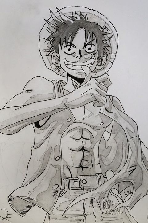 Luffy Drawing #1 | One Piece Amino