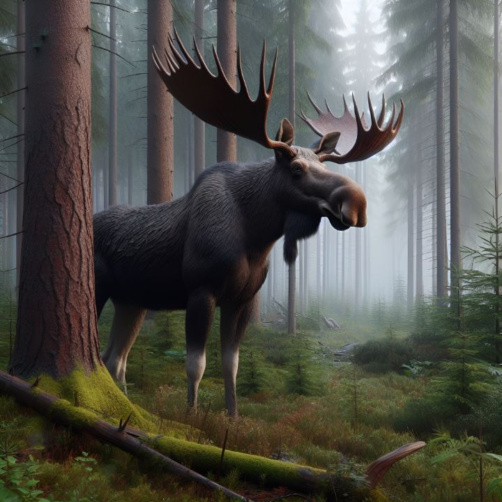 Moose bull - Lillstrumpas lilla bod - Digital Art, Animals, Birds ...