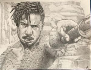 How to Draw Erik Killmonger | Black Panther (Art Tutorial) - YouTube