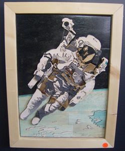 Spaceman - Scroll saw art