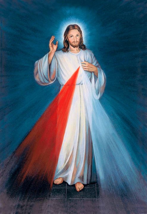 Jesus Christ Blessing Divine Mercy - Modern Oil Painting Gallery - Paintings & Prints, Religion 