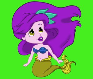 Purple Hair Mermaid