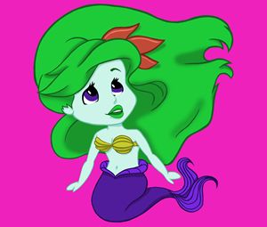 Green Hair Mermaid