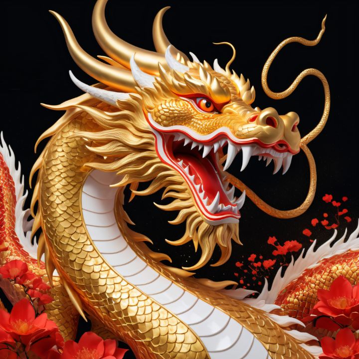 Golden Dragon - My Dream Creativity - Digital Art & AI, Holidays ...