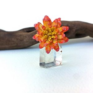 Harajuku Orange Flower Ring