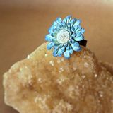 Aqua Flower Ring