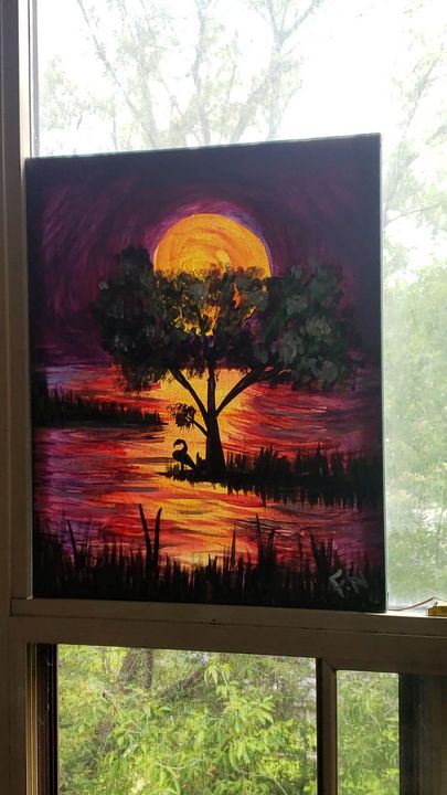 Sunset - Dollies Painting