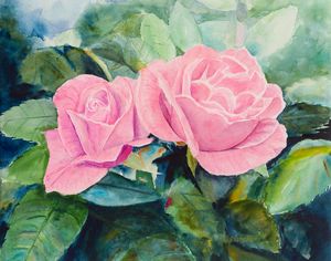 Pink Roses - The Art of Vonda Fletcher