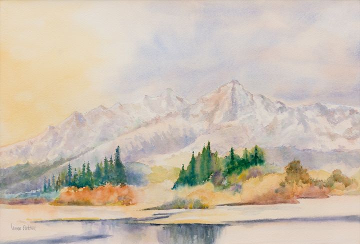 Snowy Peaks - The Art of Vonda Fletcher