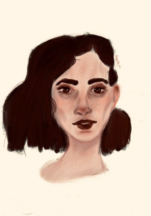Brunette mermaid digital art ai people figures female form