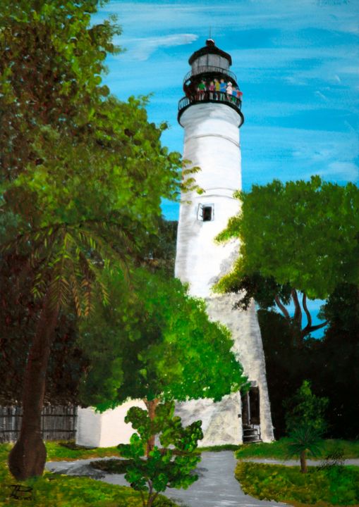 Key West Lighthouse / 01 - Heijdi's fantastic painted World