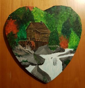The old mill in the heart - Heijdi's fantastic painted World
