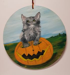 Happy Halloween Cat 02 - Heijdi's fantastic painted World