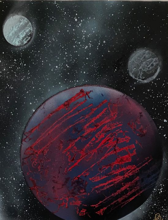 Two moons and a planet 15 - Artist Anni
