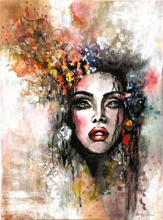 A Quiet Passion - Audrey Aiken Art - Paintings & Prints, People ...