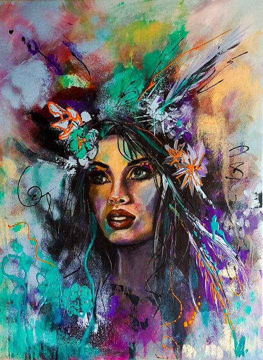 Forest Queen - Audrey Aiken Art - Paintings & Prints, People & Figures ...