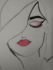 Pencil Sketch Of Beautiful Girl | DesiPainters.com