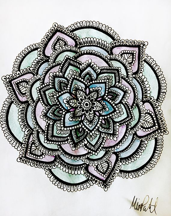 Simple Mandala Flower Design Easy Mandala Stock Illustration 2351281363 |  Shutterstock