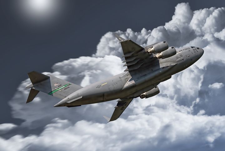 C17 heading for the skies - psdigital art - Digital Art, Vehicles ...