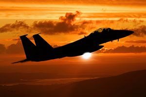 F-15 Eagle Sunset