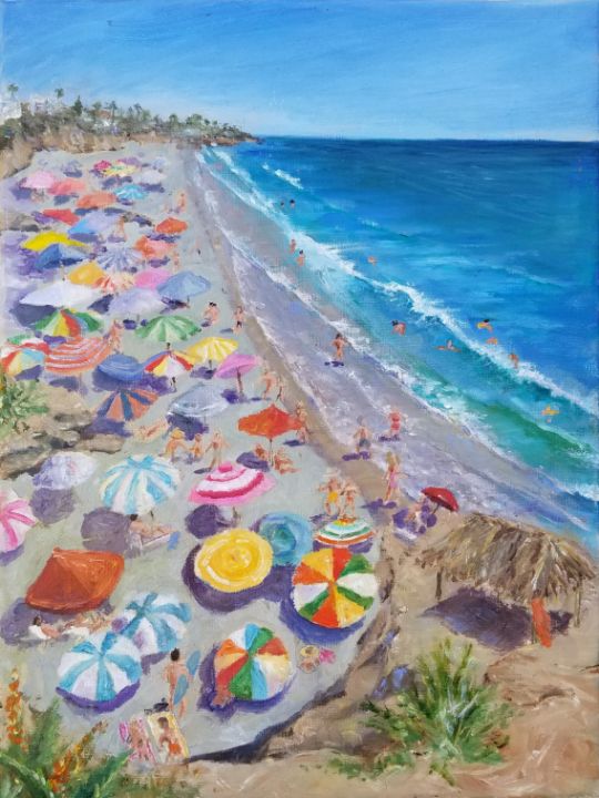 "Summer day at Wind and Sea" - Leah Higgins Fine and Friendly Art