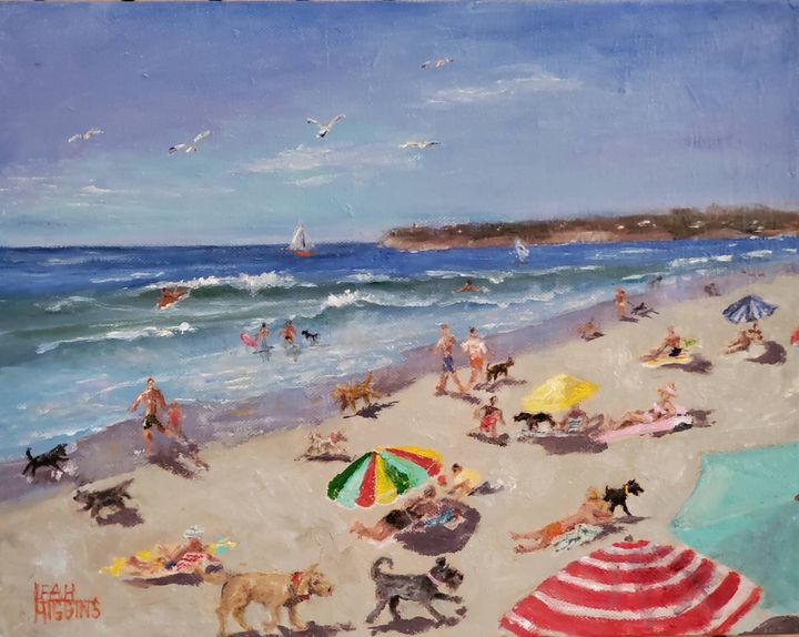EVERYONE LOVES THE BEACH - Leah Higgins Fine and Friendly Art