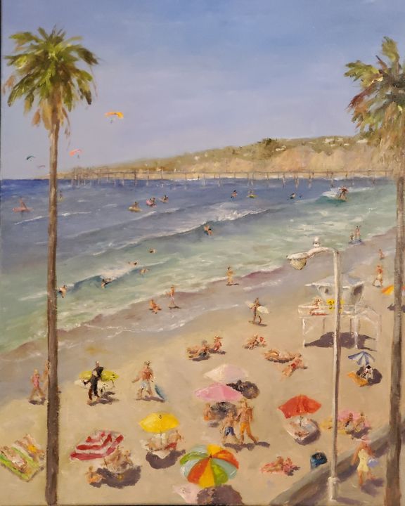 Perfect Beach Day - Leah Higgins Fine and Friendly Art