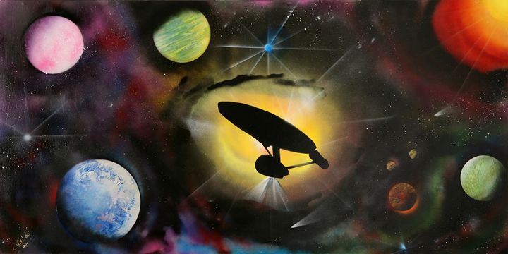 Boldly Go - Illusions Ink Studio - Paintings & Prints, Astronomy & Space,  Planets - ArtPal
