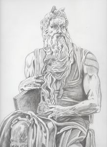 Study of Michelangelo's Moses