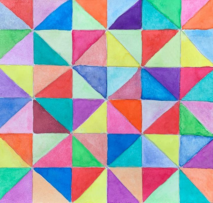 Colorful triangles - Boy and Belugee