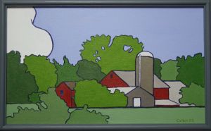 Barns at the Edge of the Woods - Ed Corbin's Art