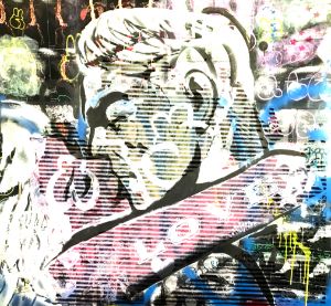 Kiss | Graffiti wall | Pop art