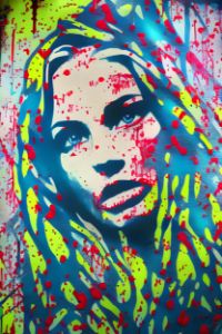 Graffiti girl | street art aesthetic