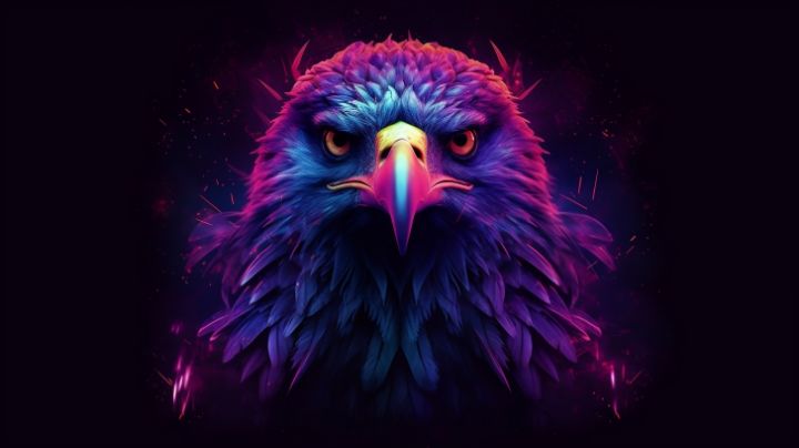 Gene Hawk Re-Imagined Hawk - Art Gene - Digital Art & AI, Animals, Birds, & Fish ...