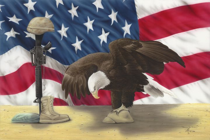 Freedom Pays Respect - Eagle Eye Artwork