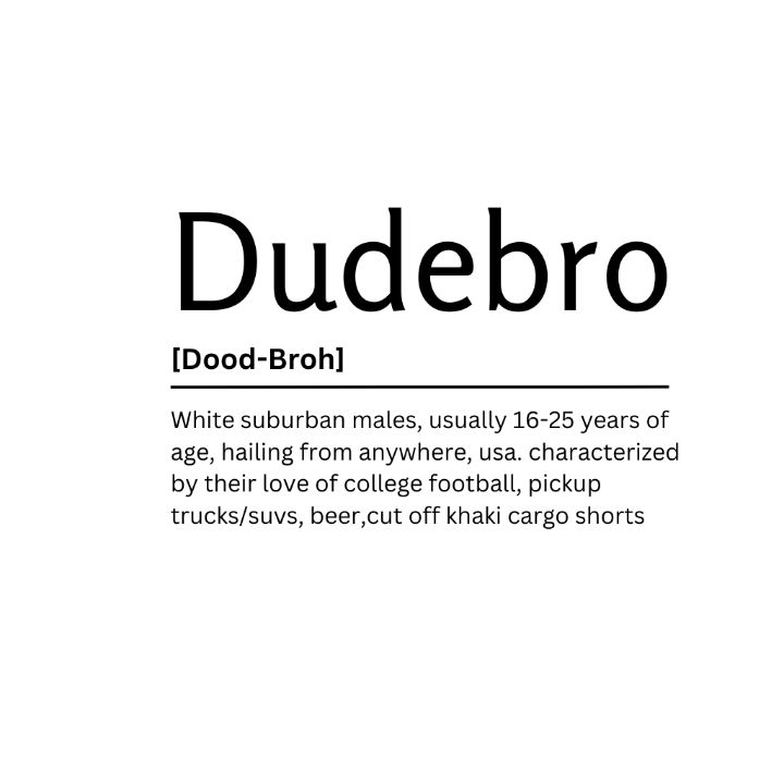 Dudebro Dictionary Definition - Kaigozen - Digital Art, Humor & Satire,  Signs & Sayings - ArtPal