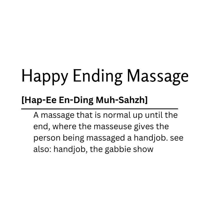 Happy Ending Massage Dictionary Def Kaigozen Digital Art Humor