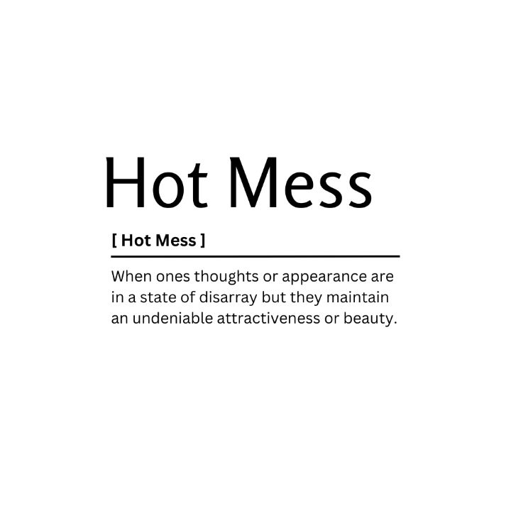 Hot Mess Dictionary Definition Kaigozen Digital Art Humor And Satire